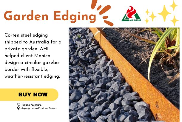 Corten Steel Garden Edgings Shipped to Australia